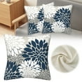 Clearance Sale!Giyblacko Blue Grey Floral Throw Pillows Farmhouse