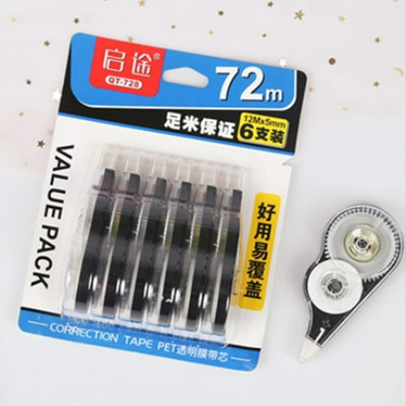 Clearance Sale!Giyblacko Correction Tape 6 Pack White Out Correction Tape Dispenser Easy To Use Applicator For Instant Corrections Study Supplies And Products 6 Colors