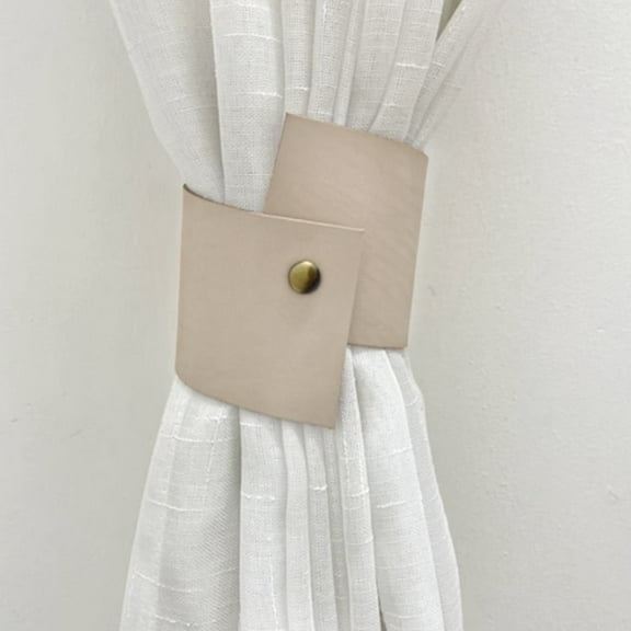 Giyblacko Leather Curtain Tiebacks Leather Curtain Buckle Curtain Holdbacks Classic Curtain Ties No Drilling Curtain Rope Tieback For Home Offic Living Room Bedroom Cafe Decorative