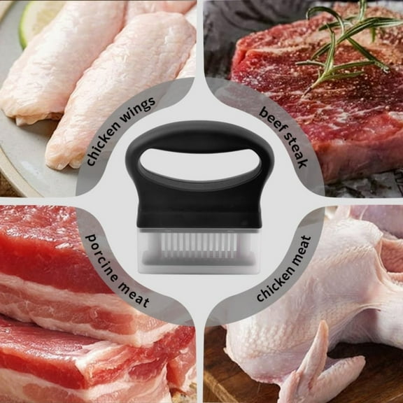 Giyblacko Meat With 48 Stainless Steel 2024 Premium Meat Needle Heavy Duty Cooking Machinem Kitchen Cooking Tool Meat Tool Tenderizing Steak Chicken