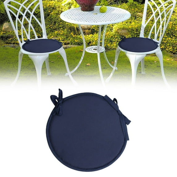 Giyblacko Outdoor Cushions 1 Pcs Round Bar Stool Cushions For Kitchen DininSeat Cushion With Ties Non Slip Cushions Seat Pad For Living Room Dining Room Car Pillow