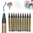 thumbnail image 1 of Clearance!Giyblacko Painting Colorful Metallic Marker Pens Metallic Markers For Black Paper Pens To Write On Black Paper Metallic Paint Markers Coloring Books For Adults DIY Photo Scrapbook5ml, 1 of 8