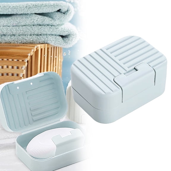 Giyblacko Portable Travel Soap Box Holder Plastic Soap Case Dish Container With Leachate Sponge For Bathroom Outdoor Hiking Camping Gym