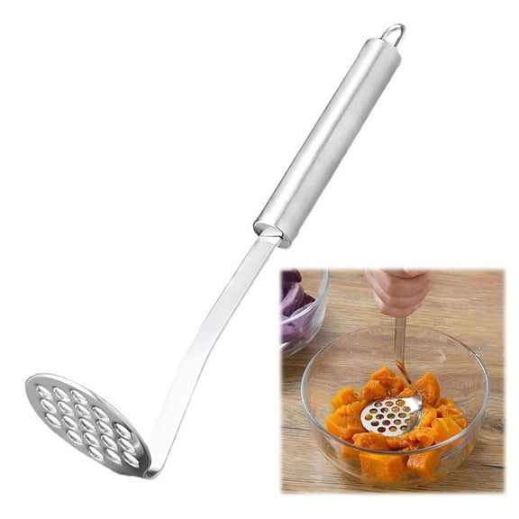 Giyblacko Potato Masher Stainless Integrated Masher Kitchen Tool & Food Masher/Potato With Non Slip Handle Perfect For Vegetable Fruits Meat