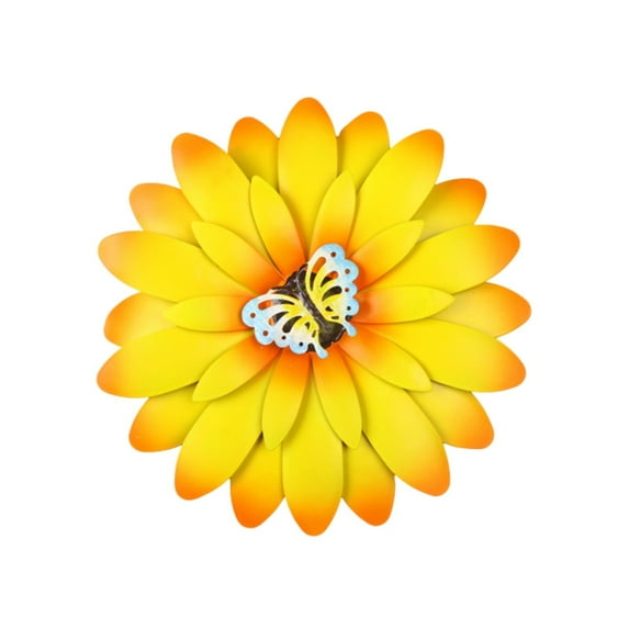 Giyblacko Wrought Plant Ornament Metal Flower Wall Decor Metal Flowers Outdoor Decor Flower Wall Sculptures Hanging For Indoor Home Kitchen Bathroom Bedroom Patio Living Room