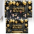 thumbnail image 1 of Clearance Sale！Graduation Door Decoration Banner, Black Congrats Grad Door Cover Banner 2025 Black Graduation Party Banner for Clof 2025 High School College Graduation Party,Black, 1 of 7
