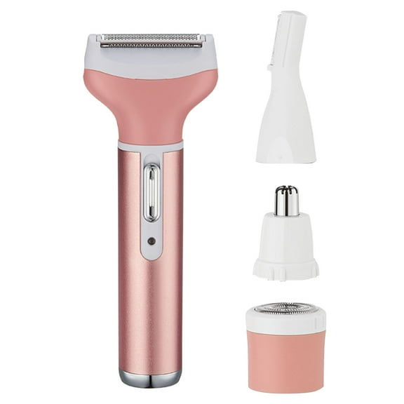 Clearance Sale Hair Removal 1*Epilator, 3*Epilator Heads, 1*Data Cable, 1*Brush Hair Removal Device Pink