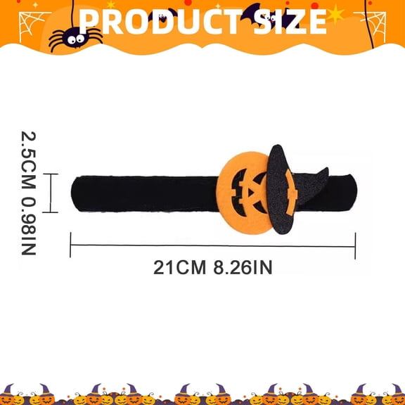 Clearance Sale | Halloween Snap Wristband Bracelet for Kids, Curly Glow-in-the-Dark Party Favor and Classroom Prize