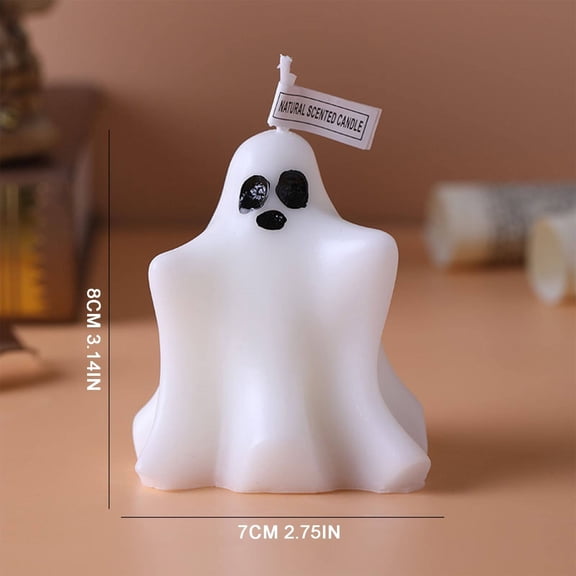 Clearance Sale | Hand-Poured Soy Blend 3D Halloween Candle with Eerie Design, 7x8cm Decorative Centerpiece for Home