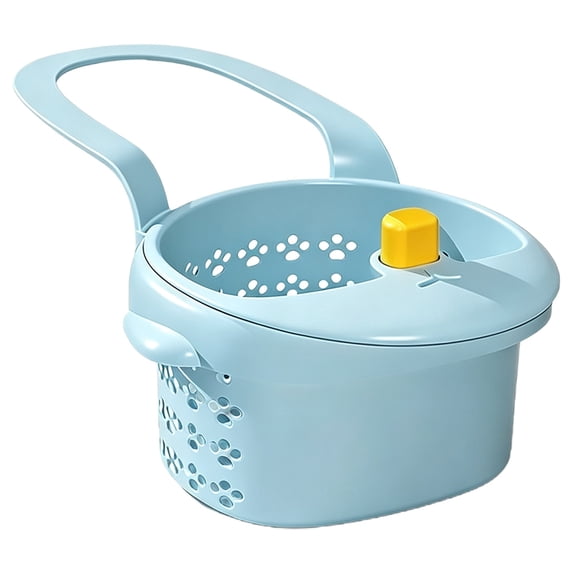 Clearance Sale! | Hanging Kitchen Drain Strainer Basket, Automatic Tipping Multifunctional Sink Filter Basket For Food Residue Debris Blocking(Light Blue)