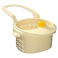 thumbnail image 1 of Clearance Sale! | Hanging Kitchen Drain Strainer Basket, Automatic Tipping Multifunctional Sink Filter Basket For Food Residue Debris Blocking(Beige), 1 of 6