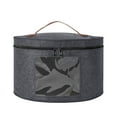 thumbnail image 1 of Clearance Sale - Hat Storage Box Portable Felt Organizer Bucket Foldable Large Capacity Round Travel Hat Container with Dust Proof Lid, Stuffed Animal Toys and Clothes Storage Bin Bag, 1 of 4