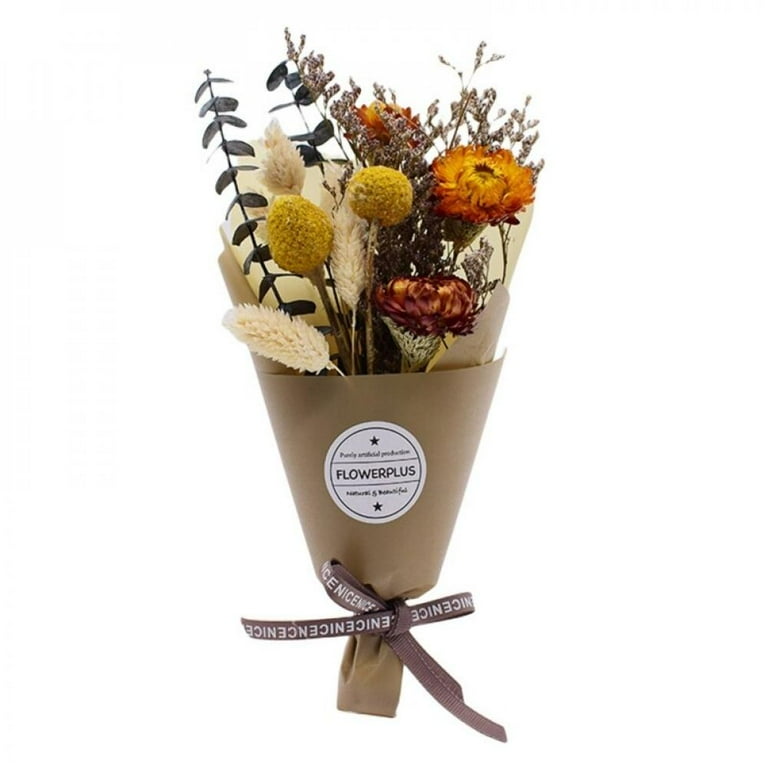 Neutral Dried Flowers. Grab and Go Bouquet. A Bunch of Dried Flowers, Ideal  to Gift or for Craft, Wedding, Home Decoration 