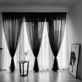 thumbnail image 1 of Clearance! Ikeay Party Decor,1 Leaves Voile Panel Window Fabric Tulle Curtain Drape Sheer Home Textiles, 1 of 2
