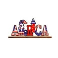 Clearance Sale!Independence Day Decorative Products Letters Wooden Decorative Items Living Room
