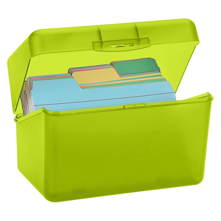 Clearance Sale!Index Card Holder, Index Cards Box Card Storage Box Note  Holder, Index Card Holder, Great for 4X6 Index Cards, Storage Organizer  Container, Assorted Colors Office Supplies (Yellow) - Walmart.com