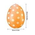 thumbnail image 1 of Inflatable Easter Eggs Hanging Hanging Outdoor Holiday Easter Party Supplies Easter Decorations for Holiday Party, Yard(13 Inch), 1 of 6