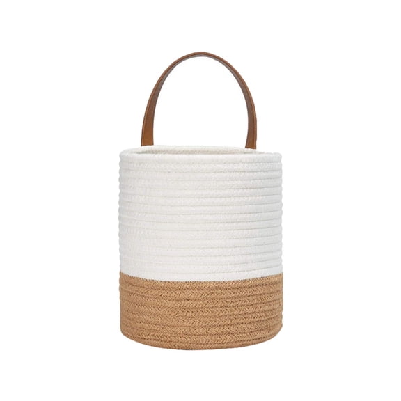 Clearance Sale!Jute Hanging Basket - Small Woven Fern Hanging Rope Basket Flower Plants Wall Basket Decor Set Boho-6.3 x 7.1 in