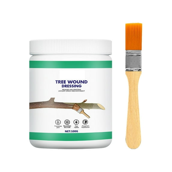 Clearance Sale! Kaireo Pest Control, Pest Control, Bonsai Tree Cut Paste Sealant Tree Pruning Sealer Tree Dress, Healing Agent*1, Brush*1, Green, Hot Sale