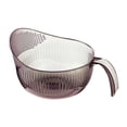 thumbnail image 1 of Clearance Sale Kingtowag Washing Basin, Kitchen Multi-Function Rice Washing Spoon Plastic Rice Washing Sieve Rice Washing Basin Drain Basket Fruit Basin Vegetable Washing Basket Rice Gray, 1 of 9