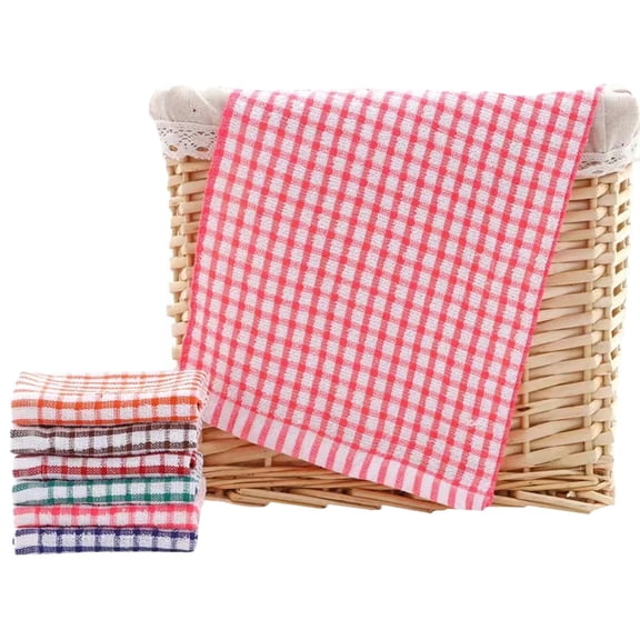 Clearance Sale!Kitchen Dish Towels 16 Inch X 25 Inch Cotton Kitchen Towels and Dishcloths Dish Cloths for Washing Dishes Dish Rags for Drying Dishes Kitchen Wash Clothes