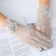 thumbnail image 1 of Clearance Sale! Lace Driving Gloves for Women Fashionable Sun Protection Gloves Breathable Summer Gloves Thin Ice Silk Gloves for Outdoor Activities Elegant Lace Design Hand Gloves Gray, 1 of 8