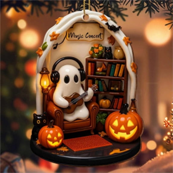 Clearance Sale! Large Flying Ghost Hanging Decoration 61 Inch, Flowing White Robe Halloween Prop for Porch Tree Indoor Outdoor