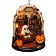 thumbnail image 1 of Clearance Sale! Large Flying Ghost Hanging Decoration 61 Inch, Flowing White Robe Halloween Prop for Porch Tree Indoor Outdoor, 1 of 5