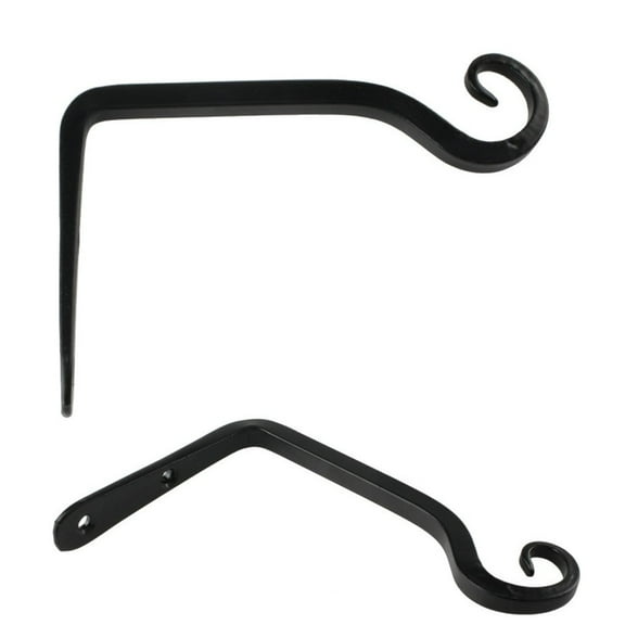Clearance Sale! Leott Bracket Wall Home 2 Pack Made Hanging Decor Hooks of (Black) Rustic Wall Hook Tools & Home Improvement, Wall Bracket, Stand Suitable for Home Use
