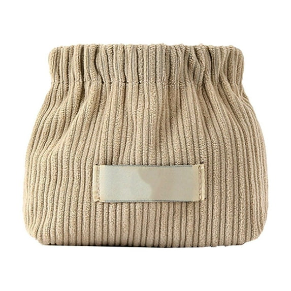 Clearance Sale! Leott Corduroy Elastic Hair Tie Organizer Corduroy Lipstick Bag Portable Travel Corduroy Elastic Storage Bag Hair Accessories Organizer Large Capacity Storage Bag, Storage Bag
