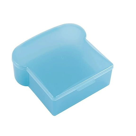 Clearance Sale! Leott Food Storage, Sandwich Container, 20 Oz Shape Sandwich Box Food Grade Pp Made Allow Microwave Heating and Preservation 5.5" X 4.7" X 2" Food Storage Sandwich Containers Blue