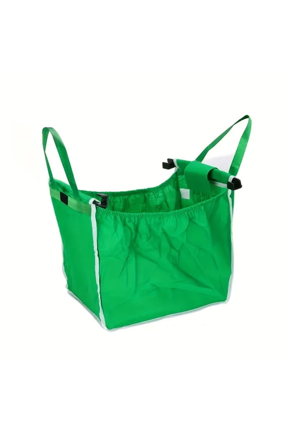 Clearance Sale! Leott Food Storage, the Storage, Foldable Tote Handbag Large Trolley Clip to Cart Grocery Reusable Shopping Bags Food Storage Bags Clip to Cart Supermarket Bags Green
