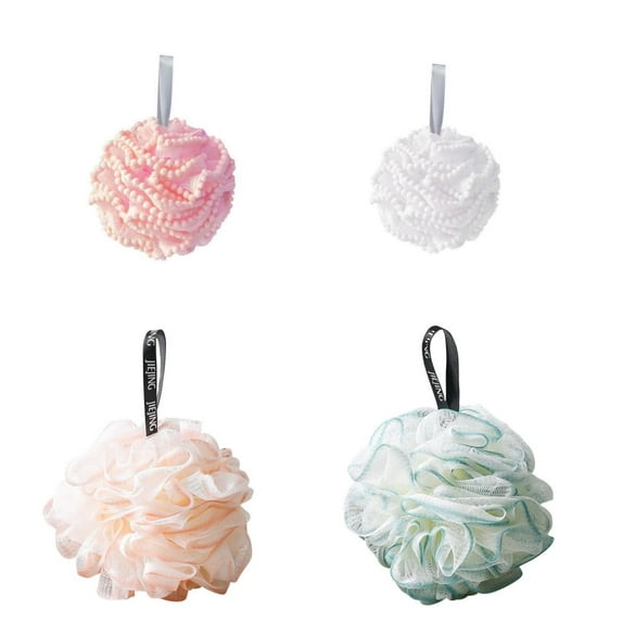 Clearance Sale - Loofahs for Men and Women 75g, Bath Sponge Shower Loofahs, Exfoliating Back Bath Sponge Shower Scrubber for Body, Luffa for Men Kids Women,Assorted Color Large 4 Pack