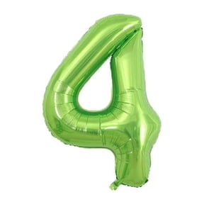 Clearance Sale! Lssam Balloons Balloons Assorted Colors 40 Inch Large Green Numbers Balloons 4 Number 4 Digit 4 Helium Balloons Foil Mylar Big Number Balloons For Birthday Party Supplies Decorations