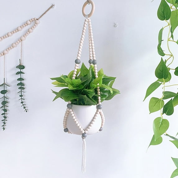 Clearance Sale!Macrame Plant Hangers,Outdoor Indoor Wall Hanging Planters,Handmade Hanging Plant Holder Basket Stand Flower Pot Holder for Indoor Outdoor Boho Home Decor