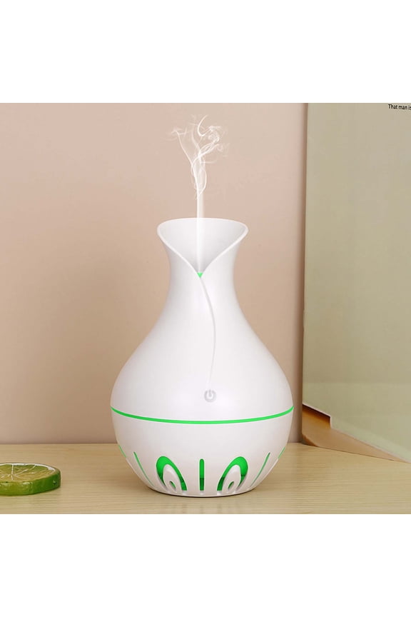 Home Humidifier Led Colorful Light Conversion Fashion Retro Humidifier, Hollow-Out White