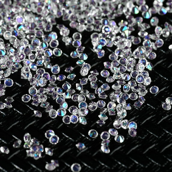 3000Pcs 2MM DIY Diamond Table Confetti Clear Crystal Events Party Accessories