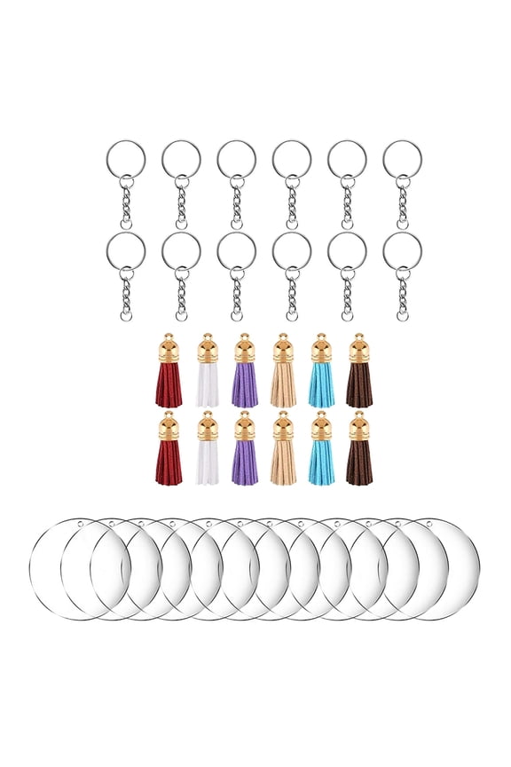 Acrylic Keychain Blank Transparent Keychain Suitable for Vinyl Kit