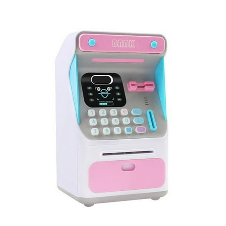 Atm Savings Bank Personal Atm Cash Coin Money Savings Bank Pink Machine