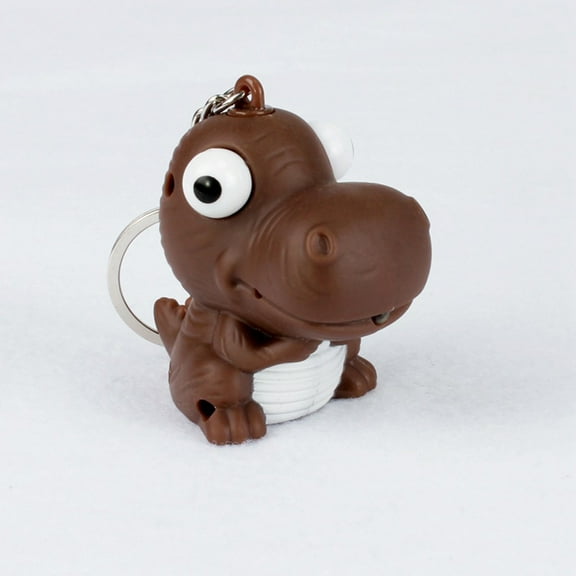 Dinosaur Led Sound Emitting Light Key Ring Chain Creative Small Gift Jewelry