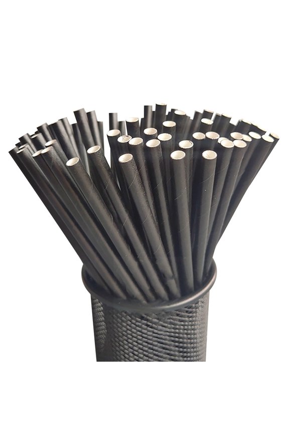 Clearance Sale Mijaution Disposable Degradable Paper Straws Juice Drink Straws Party Dessert Decoration