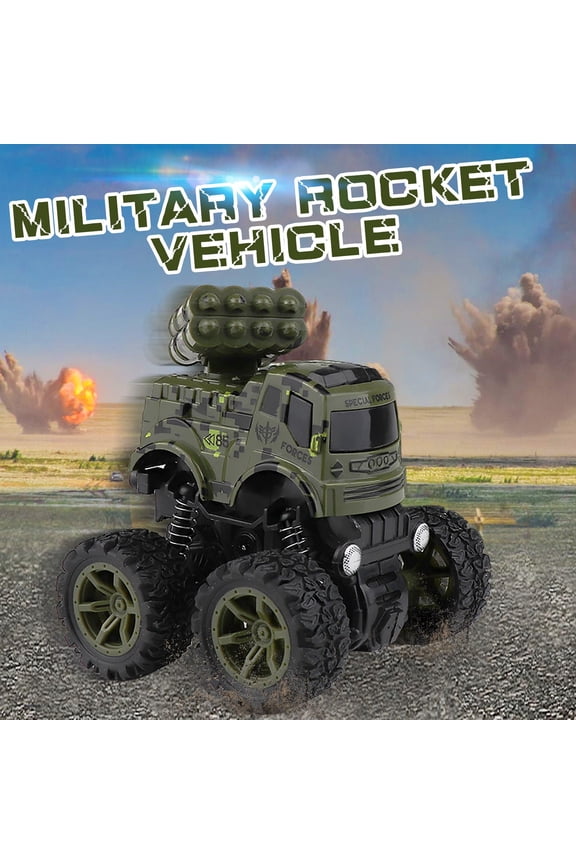 Four-Wheel Drive Cross-Country Pull Back Car Inertial Friction Power Spring Car