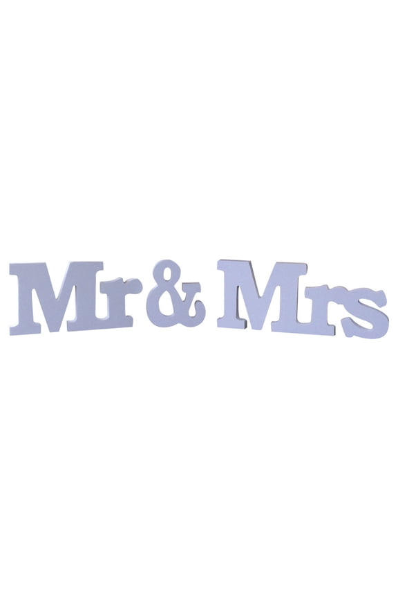 MR & MRS Wooden Letters Wedding Decoration Present Props Table Adornment