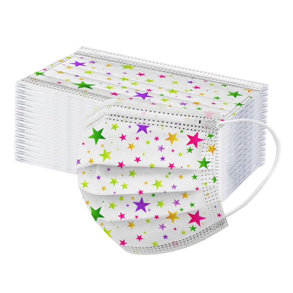 Summer Deals,Mask Disposable Face Mask Industrial 3Ply Ear Loop Mask