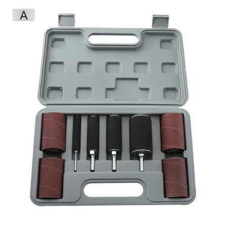 Summer Deals,Sanding Drum Kit for Woodworking Assorted Sleeves and Rubber Drum