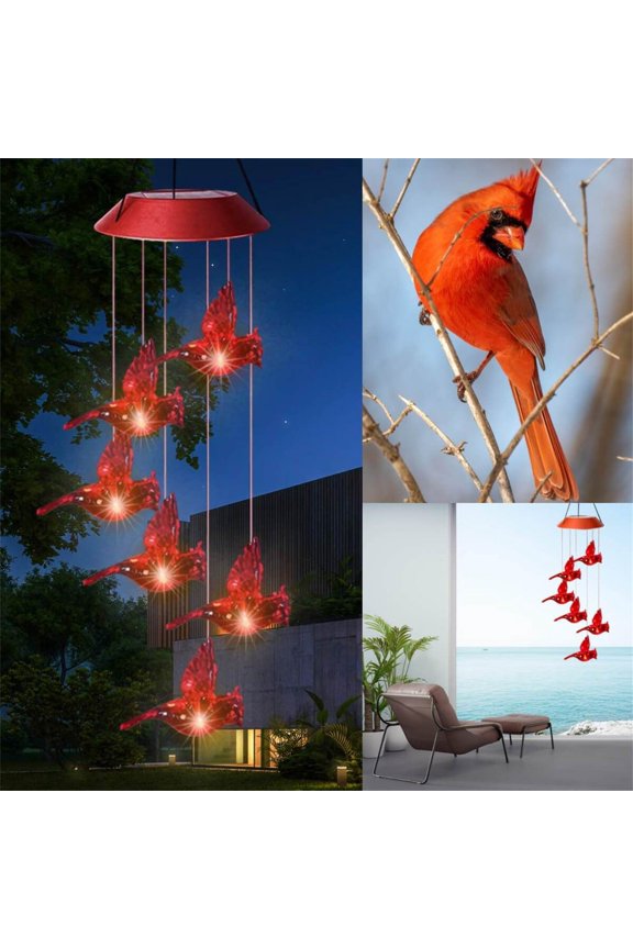Solar Led Lights Wind Chime Light Spinners Spiral String Hanging Outdoor Garden
