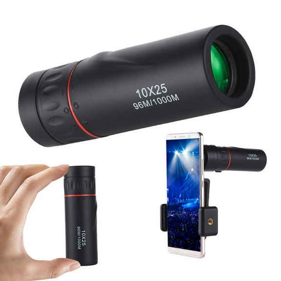 Monocular Telescope - High Definition Ultra Light Pocket Telescope - includes Compact Monocular, Neck Strap & Cleaning Cloth, Monoculars for Adults, High Powered Handheld Telescope
