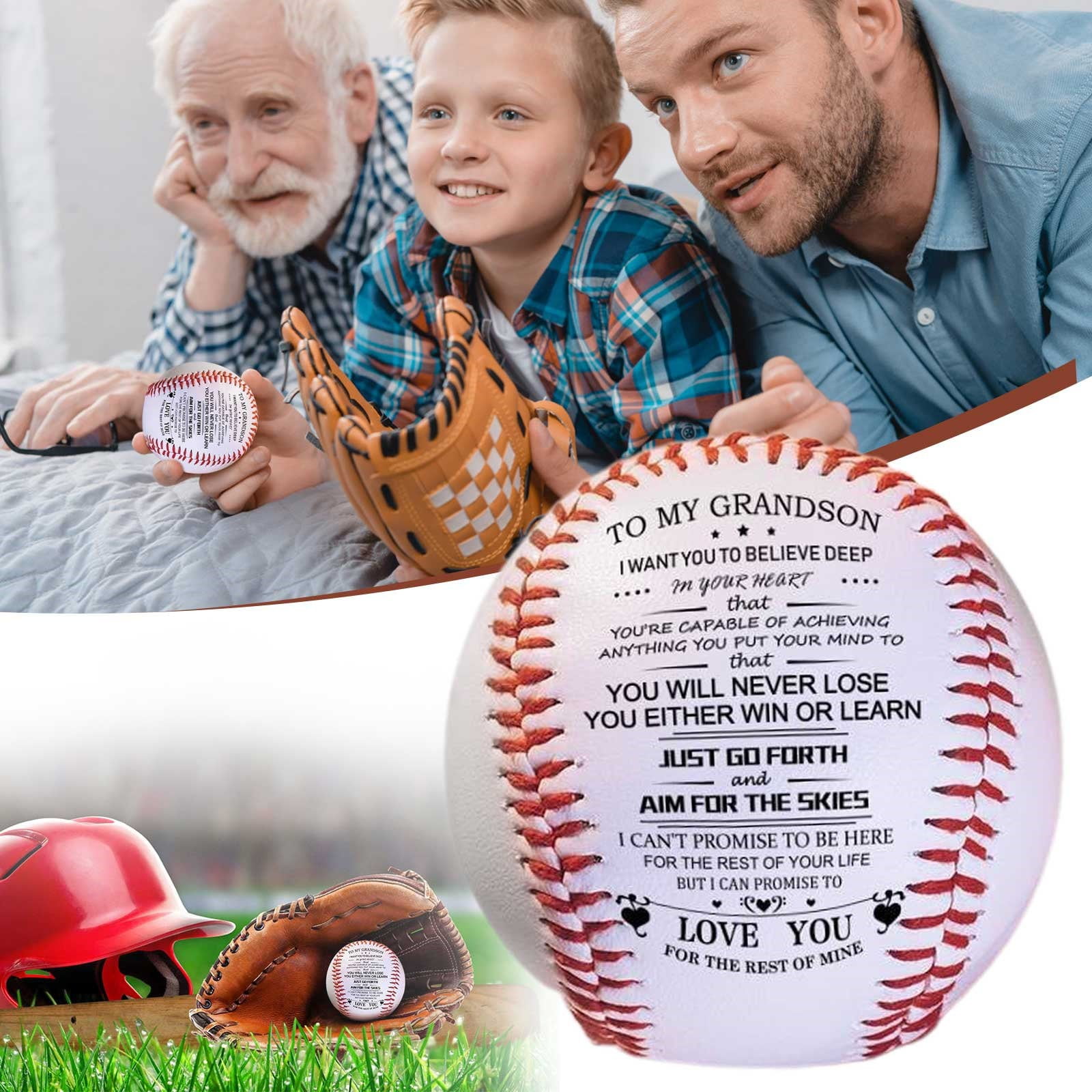 Clearance Sale Motivational Baseball To My Grandson You Will Never