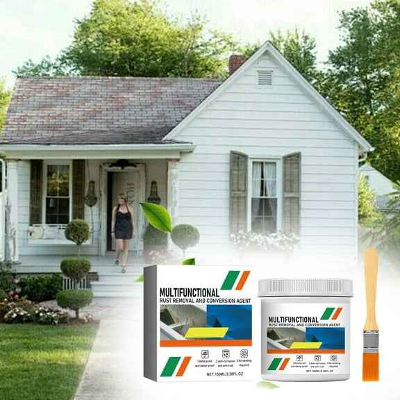 Clearance Sale!Multi Purpose Preventer Multi Purpose Converter Rapid Prevention Waterborne Preventive Metal Paint Dry Metal Paint（100Ml）,Blue Rust Remover