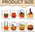 thumbnail image 1 of Clearance Sale | Non-Woven Round Pumpkin Halloween Candy Bag, Reusable Trick-or-Treat Tote, Classic Style, 1 of 9